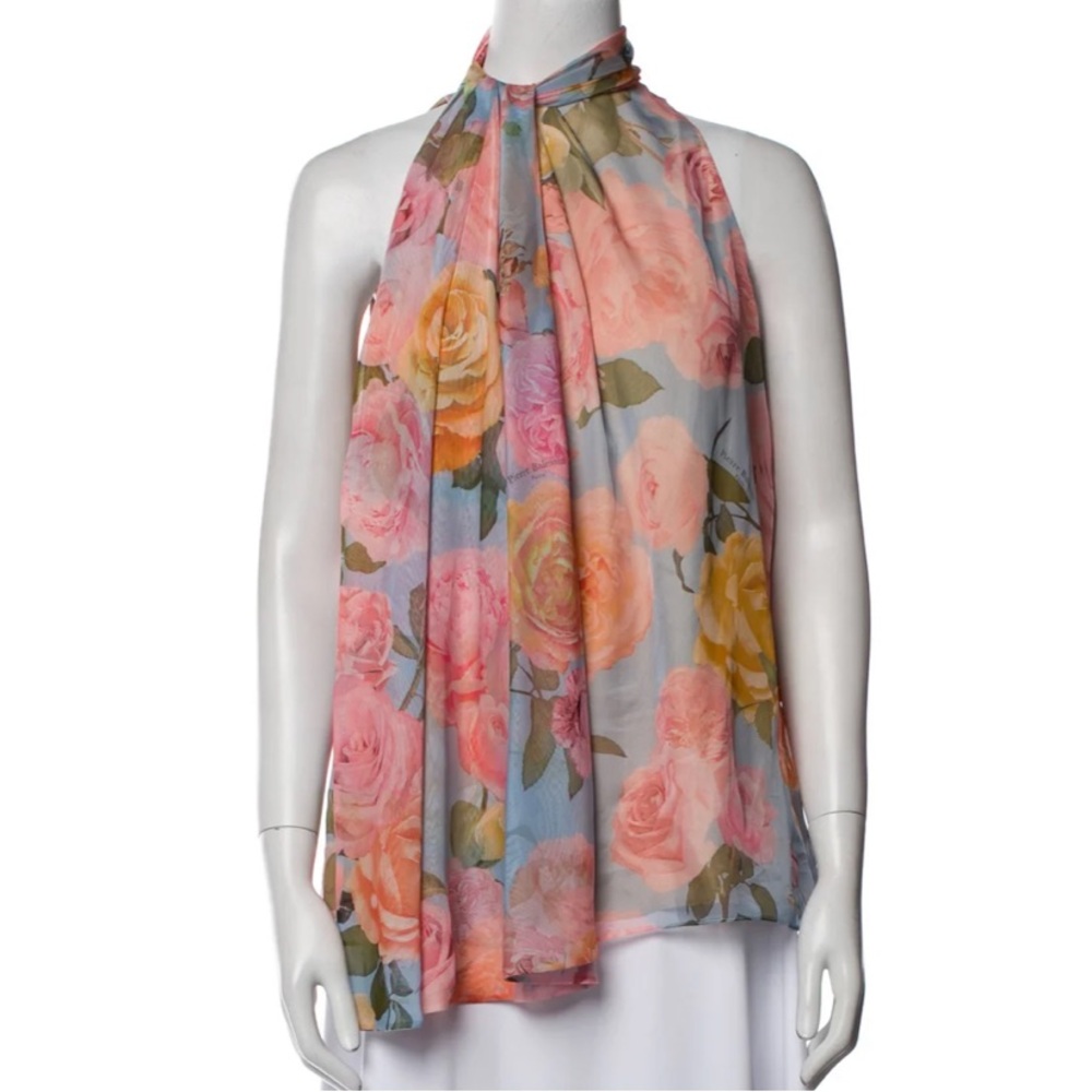 Balmain
Floral Print Halterneck Blouse
Size: S I US4, FR36